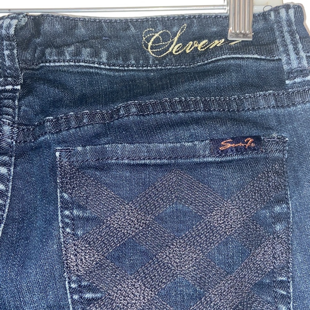 Seven7 straight indigo Jeans size 10 great shape - Picture 7 of 8